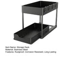 SORTED. 2-Tier Under-Sink Storage Organizer
