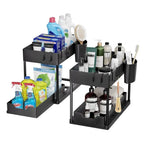 SORTED. 2-Tier Under-Sink Storage Organizer